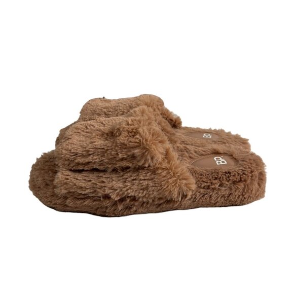 BP Women's Brown Faux Fur Slippers Sz 9-10 - NWOB - Picture 3 of 9